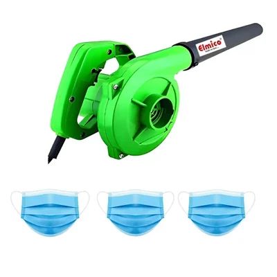 Elmico 20 Minutes Continious Running Electric Air Blower With 3 Ply Mask And 6 Month Warranty (EB-4+3 Ply Mask)